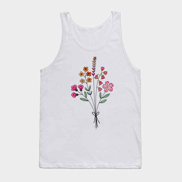 Subtle lesbian flower bouquet Tank Top by anrockhi